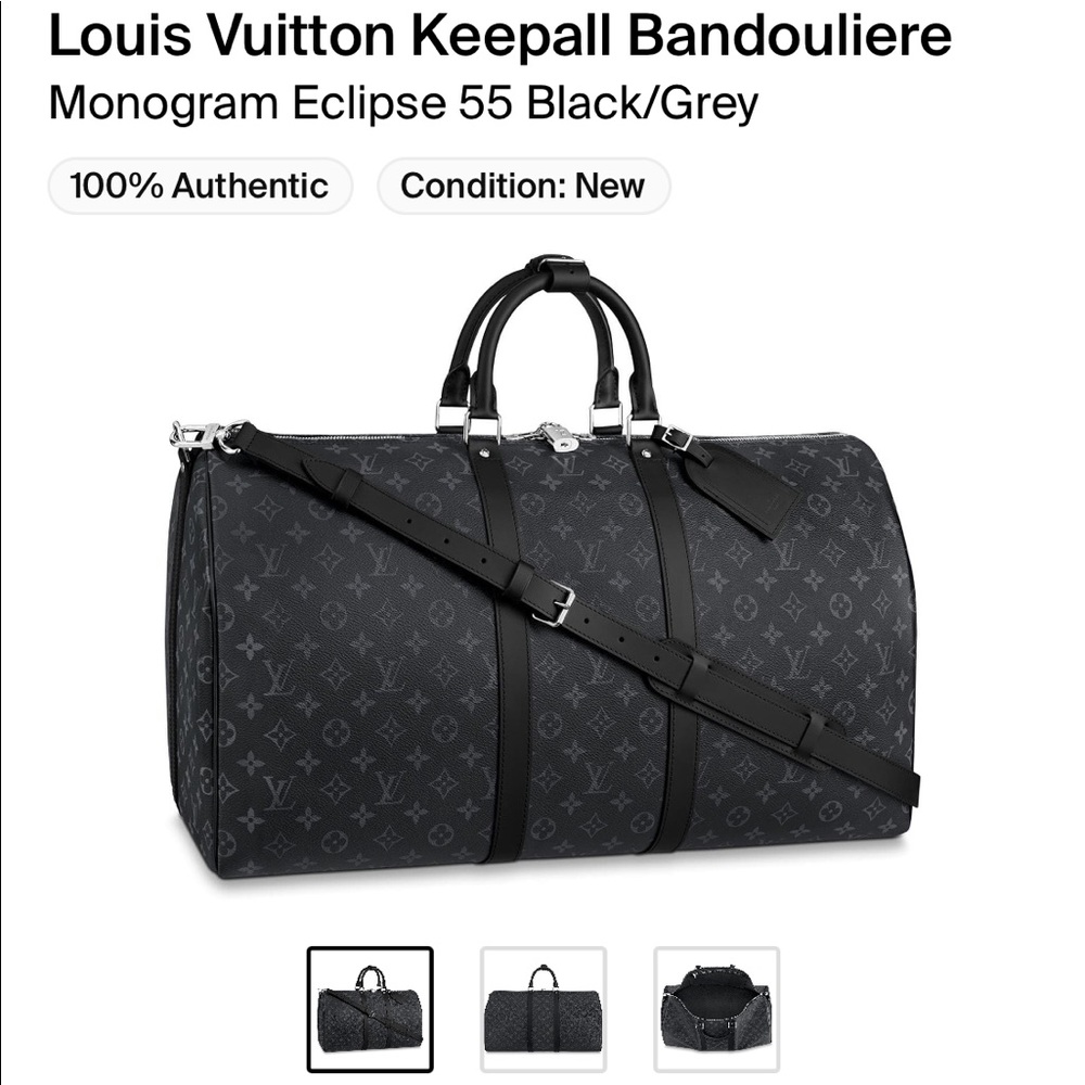 Louis Vuitton duffel bag 55